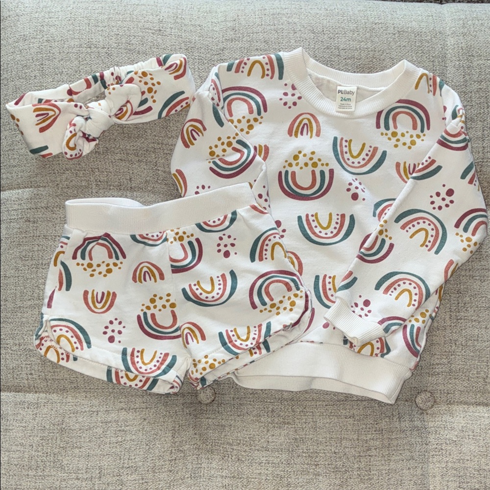 Rainbow Print Kids Set